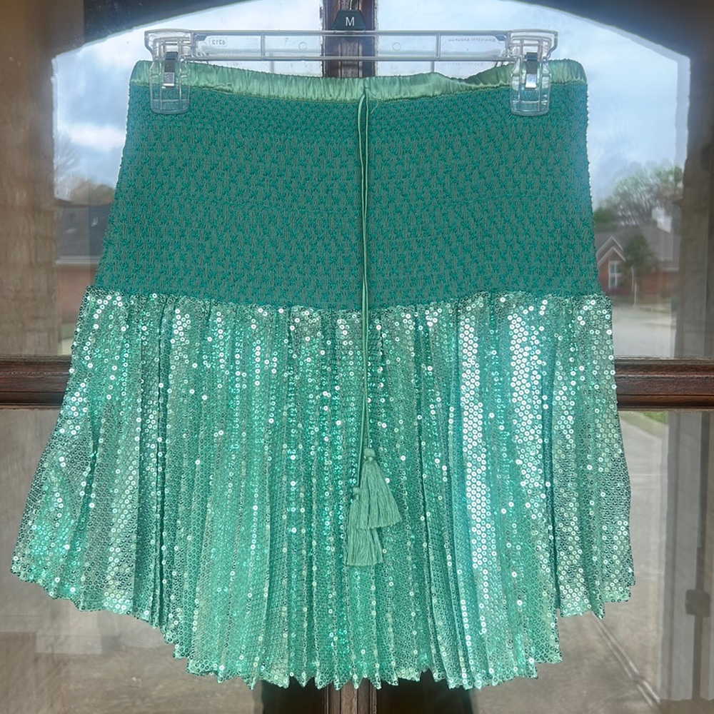 Flannel AU Sparkle Mini Skirt